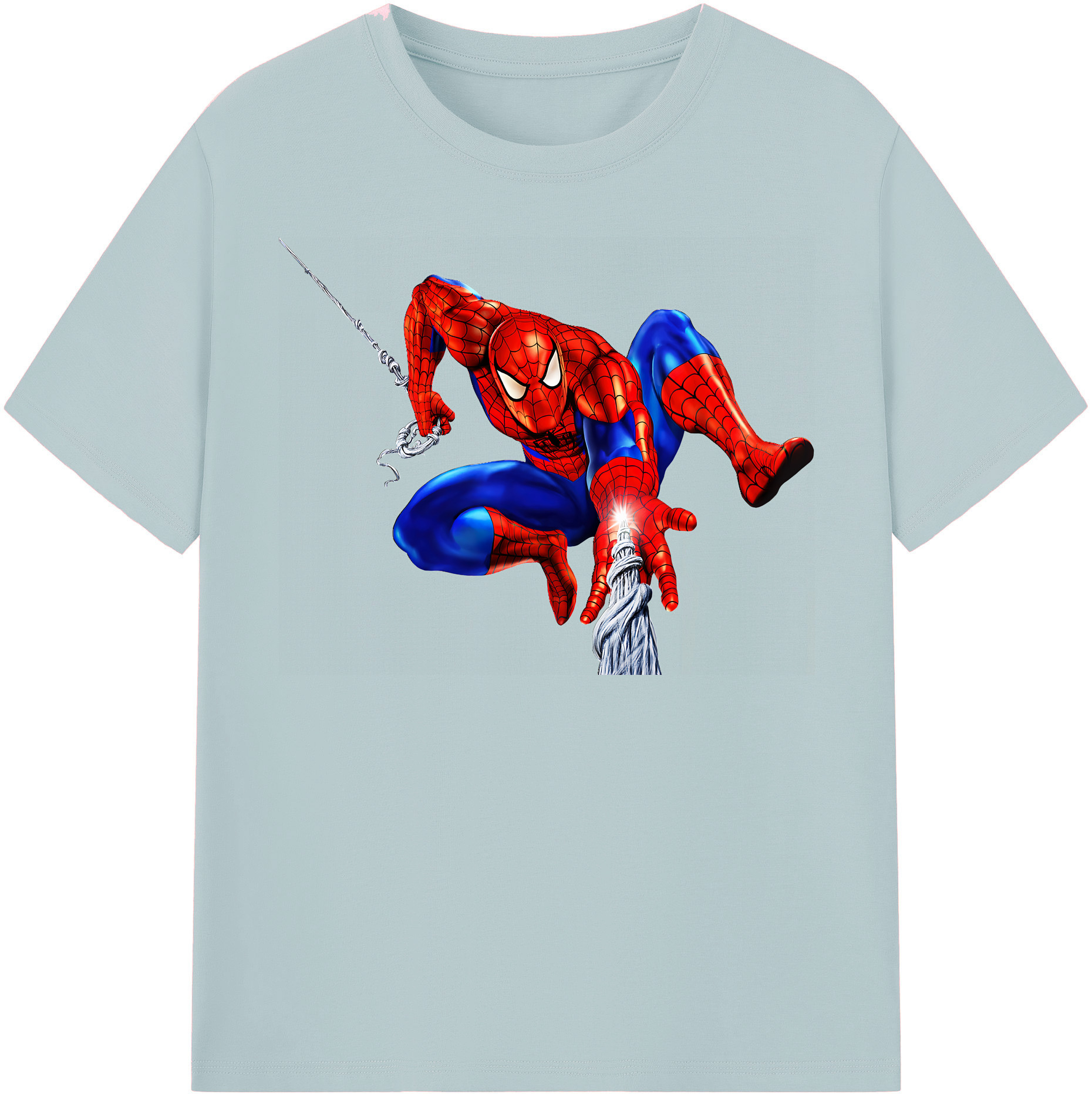 （画像用） Spider Man スパイダーマン 綿100％半袖Tシャツ（フロントプリント）